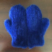 7 Colors Brand Knitted Genuine Real Mink Fur Women's Gloves Winter Thermal Full Finger Mink Fur Gloves AG-41 2024 - buy cheap