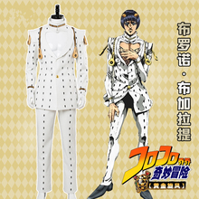 [STOCK] 2018 Anime JoJo's Bizarre Adventure Golden Wind Bruno Buccellati Uniform Cosplay Costume For Men Halloween Free Shipping 2024 - buy cheap