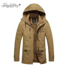 Drymargarida jaqueta masculina, casaco quente grosso 2019 algodão plus size jk077 para outono e inverno 100% 2024 - compre barato