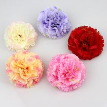 8cm Artificial carnation flower head /Artificial Silk Flowers Heads/wedding decorative flower 20pcs/lot 2024 - buy cheap