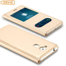 Huawei Nova Smart Case Flip Luxury PU Leather Business Cover For Huawei P9 Lite Smart Coque Funda Open Window Phone Case 2024 - buy cheap
