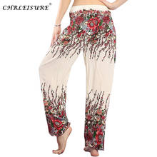 CHRLEISURE 2017 Women High Waist Harem Pants Bohemian Floral Pants Fashion Summer Beach Pant Loose Pantalon Femme 5 Colors 2024 - buy cheap