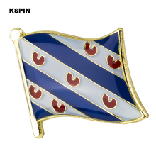 Bandeira de friesland emblema broche natinal lapela pinos bandeira lapela pinos país bandeira emblema xy0510 2024 - compre barato