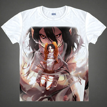 Camiseta de anime japonês attack on titan, camiseta de manga artesanal com estampa de desenhos animados, ren yeager, 37186784874 2024 - compre barato