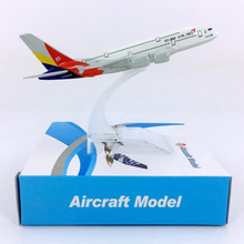 14CM 1:400 Korea ASIANA airlines Airbus model A380 Alloy collectible display toy airplane aircraft model collection kids toy 2024 - buy cheap