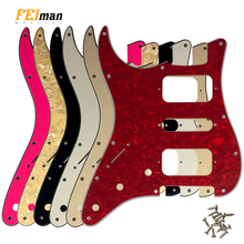 Pleroo-golpeador de Guitarra para zurdos, accesorios para Fender Strat HSH ST, Guitarra con 11 agujeros de tornillo, placa rascadora 2024 - compra barato