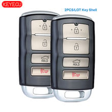 KEYECU 2PCS* 4 Button Replacement Smart Remote Car Key Shell Case for Kia Cadenza 2017-2018 2024 - buy cheap