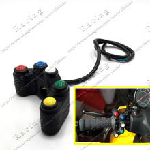 5 button Motorcycle switch/switches button 7/8 22mm handlebar /lights /on-off button waterproof 2024 - buy cheap
