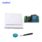Joydeal-interruptor de controle remoto, sem fio, 433 mhz, ac 220v, 1ch, receptor, painel de parede, transmissor remoto, 433 mhz, luz led 2026 - compre barato