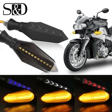 2Pcs 17 LED Motorcycle Turn Signal Lights Flowing Amber Motorbike Flexible Indicator Moto Tail Brake Blinker Flashing Stop Lamp 2024 - buy cheap