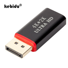 Kebidu 4K x 2K порт дисплея DP штекер-HDMI-совместимый гнездовой конвертер адаптер видео аудио разъем подходит для MacBook Pro Air 2024 - купить недорого