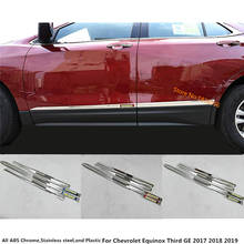 Автомобильная полоса для отделки боковой двери из нержавеющей стали, Формовочная струйная лампа, панель бампера для Chevrolet Equinox Third GE 2017 2018 2019 2020 2024 - купить недорого