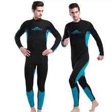 Traje de neopreno completo para hombre, traje de manga larga para buceo, Surf y esnórquel, 3mm, negro/verde, juvenil 2024 - compra barato