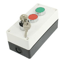 AC 400V 10A Red Green Cap 2 Positions Key Rotary Switch Push Button Control Box 2024 - buy cheap