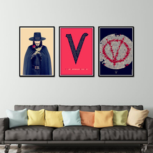 V for Vendetta B-póster de Kraft Retro, adhesivo decorativo para pared, lienzo, Bar, hogar, carteles artísticos, decoración 2024 - compra barato