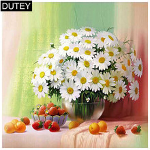 Full Square/Round Drill 5D DIY Diamond Painting"White fruit flower"3D Diamond Embroidery Cross Stitch Mosaic Home Decor Gift JCC 2024 - buy cheap