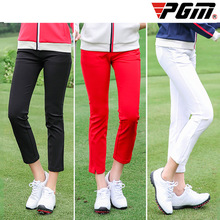 Pgm женские брюки для гольфа/тенниса, эластичные брюки длиной до щиколотки, женские дышащие тонкие быстросохнущие брюки D0502 2024 - купить недорого