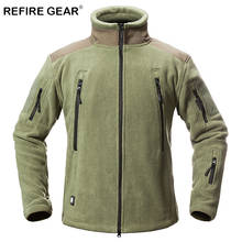 ReFire Gear Winter Thermal Outdoor Hiking Fleece Jackets Men Warm Military Tactical Jackets Coat Male Multi Pockets Army Jackets 2024 - buy cheap
