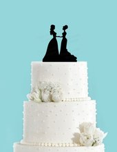 Same Sex Cake Topper, Lesbian Cake Topper.Bride and Bride Couple Acrylic Wedding Cake Topper 2024 - buy cheap