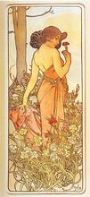 famous Alphonse Mucha painting Carnation Hand painted High quality 2024 - buy cheap