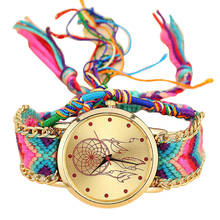2019 Brand Handmade Braided Dreamcatcher Friendship Bracelet Watch Ladies Rope Watch Quarzt Watches Relogio Feminino Saat Clock 2024 - buy cheap