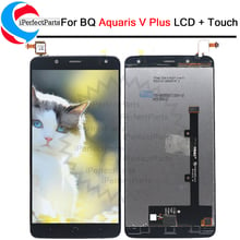 100% протестированный 5,5 ''для BQ Aquaris V Plus LCD кодирующий преобразователь сенсорного экрана в сборе Замена + инструменты для BQ V Plus LCD 2024 - купить недорого