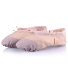 Zapatillas de Ballet suaves para mujer, transpirables, de lona, para practicar en el gimnasio, para bailar 2024 - compra barato