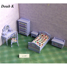 Doub K 1:12-muebles de madera morados para casa de muñecas, juguete de casa de muñecas en miniatura, accesorios, juguetes para juego de imitación para niñas 2024 - compra barato