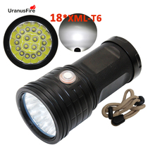 Uranusfire-linterna LED para acampar al aire libre, reflector portátil con 3 modos, carga USB, 18 x T6, 18650 antorchas 2024 - compra barato