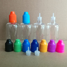50pcs/lot, 50ML PET Empty Refillable Bottle Plastic Dropper Bottles with CHILD Proof Caps & fine Tips for E liquid Nail Polish 2024 - buy cheap