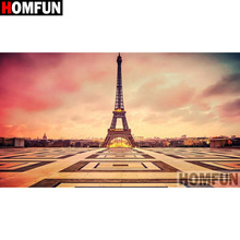 HOMFUN Full Square/Round Drill 5D DIY Diamond Painting "Tower scenery" Embroidery Cross Stitch 5D Home Decor A15889 2024 - buy cheap