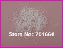 2000PCS 4.0cm length mini clear rubber Hair band for Rope Ponytail,white Holder Elastic Hair Band,Ties Braids Plaits 2024 - buy cheap