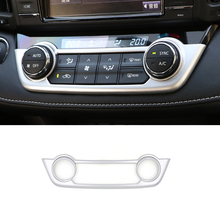 Cubierta embellecedora de aire acondicionado para Toyota RAV4 2013-2018 ABS, Panel de interruptor de CA, Control de consola central mate, accesorios, 1 pieza 2024 - compra barato