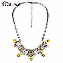 New Styles KISS ME Fashion Jewelry Yellow  Pandent  Necklace 2024 - buy cheap