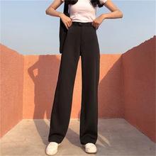 Wide leg pants female thin section drape retro high-waisted trousers casual significantly thin chiffon trousers straight 2024 - buy cheap