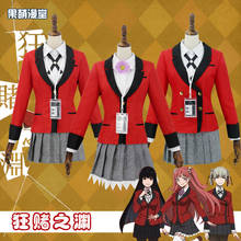 Full Set JP Anime Kakegurui Cosplay Costume Halloween Jabami Yumeko Cosplay Costume Igarashi Sayaka COSPLAY 2019 school uniform 2024 - buy cheap