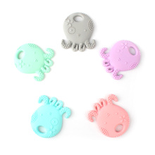 10pcs Octopus-Shaped Silicone Teether Soft Texture Baby Teething Toy DIY Nursing Accessories Food Grade Silicone rodent 2024 - buy cheap