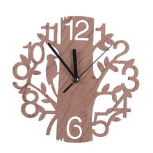 Colorful Design Classic Wood Wall Clock Fashion Silent Living Room Wall Decor Saat Home Decoration Watch Wall 2018 Gift 2024 - buy cheap
