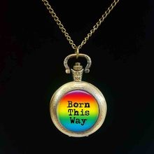 Радуга, фестиваль прайд-This Way Rainbow-трансgender-new-Gay Pride-Acceptance-pocket watch 2024 - купить недорого