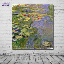 Water Lilies 43 by Claude Monet Quality  Canvas Art 100% Handmade Oil Painting Canvas Wall Art Gift Top Home Decoration CM034 2024 - buy cheap