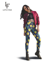 Letsfind новые тонкие женские брюки с высокой талией модные эластичные леггинсы с цветочным принтом Летние повседневные брюки больших размеров 2024 - купить недорого
