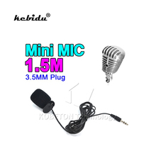 Kebidu-Micrófono de solapa de 3,5mm con reducción de ruido, Manos negras, 100-20000Hz, para portátil, PC, Cable de 1,5 M de longitud 2024 - compra barato