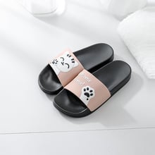 TZLDN-zapatillas de baño antideslizantes para mujer, sandalias suaves con apliques de gato, zapatos de verano, 2019 2024 - compra barato