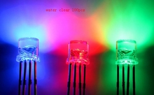 Diodo LED RGB de 5mm de superficie plana transparente con agua de 100 Uds. 2024 - compra barato