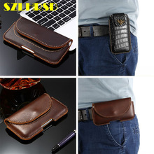 SZLHRSD for ASUS ZenFone Max Pro M2 ZB630KL Handmade Case Genuine Leather Holster Belt Clip Phone Cover Waist Bag 2024 - buy cheap