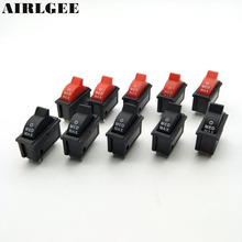 5 Pcs AC 250V 10A SPDT 1NO 1NC 3 Pin Black Red Hot Wind Control Button Rocker Switch for Hair Dryer 2024 - buy cheap
