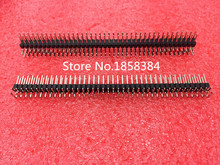 100pcs/lot  2.54mm Double Row Male 2X40 Copper RIGHT ANGLE  Pin Header Strip 2024 - buy cheap
