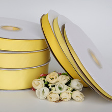 Lazo de grogrén amarillo de 7mm-38mm de ancho para decoración para fiesta de boda y envoltorio de regalo para DIY (5 yardas/lote), venta al por mayor 2024 - compra barato