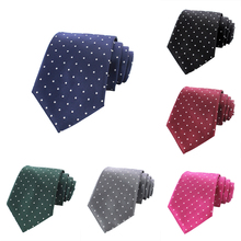 JEMYGINS-corbatas originales de moda para hombre, corbata de seda negra delgada para boda, corbatas azules, corbatas de lunares para hombres, Gravata de 8cm 2024 - compra barato