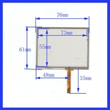 ZhiYuSun P00838PYEVA 3.5inch 76*61 4 wire  TOUCH SCREEN    for gps glass   touch panel width 61mm length76mm  this is compatible 2024 - buy cheap